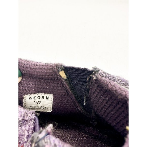 Acorn Women's Purple Bootie Ankle Height Slipper with Cloud Cushion® Comfort 7 - Picture 10 of 11